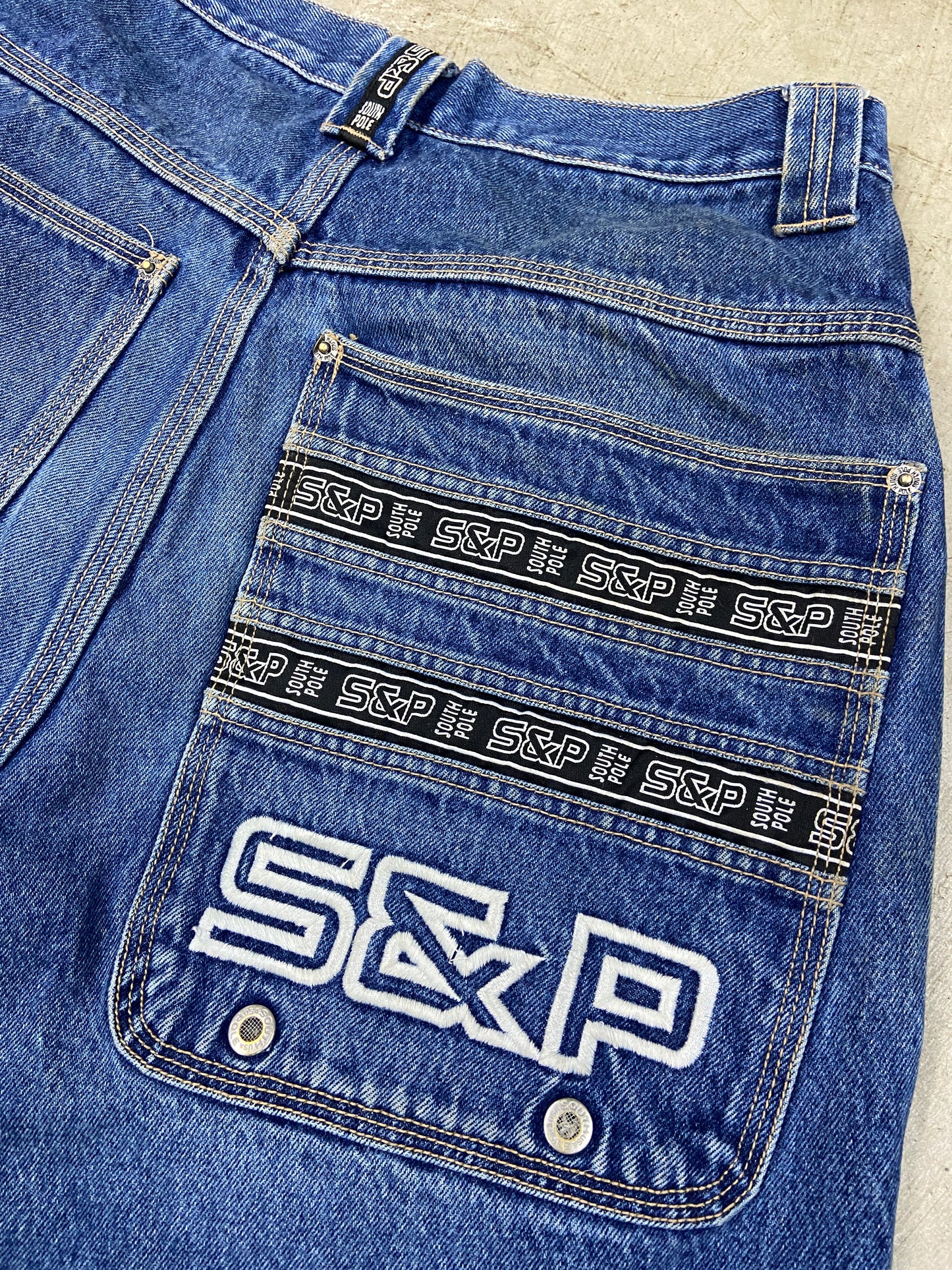 Y2K Southpole Denim Jorts Sz 32x15