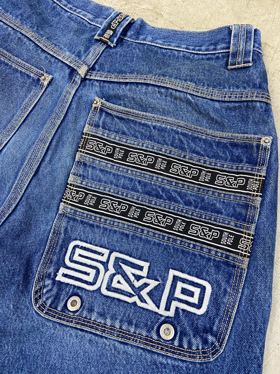 Y2K Southpole Denim Jorts Sz 32x15