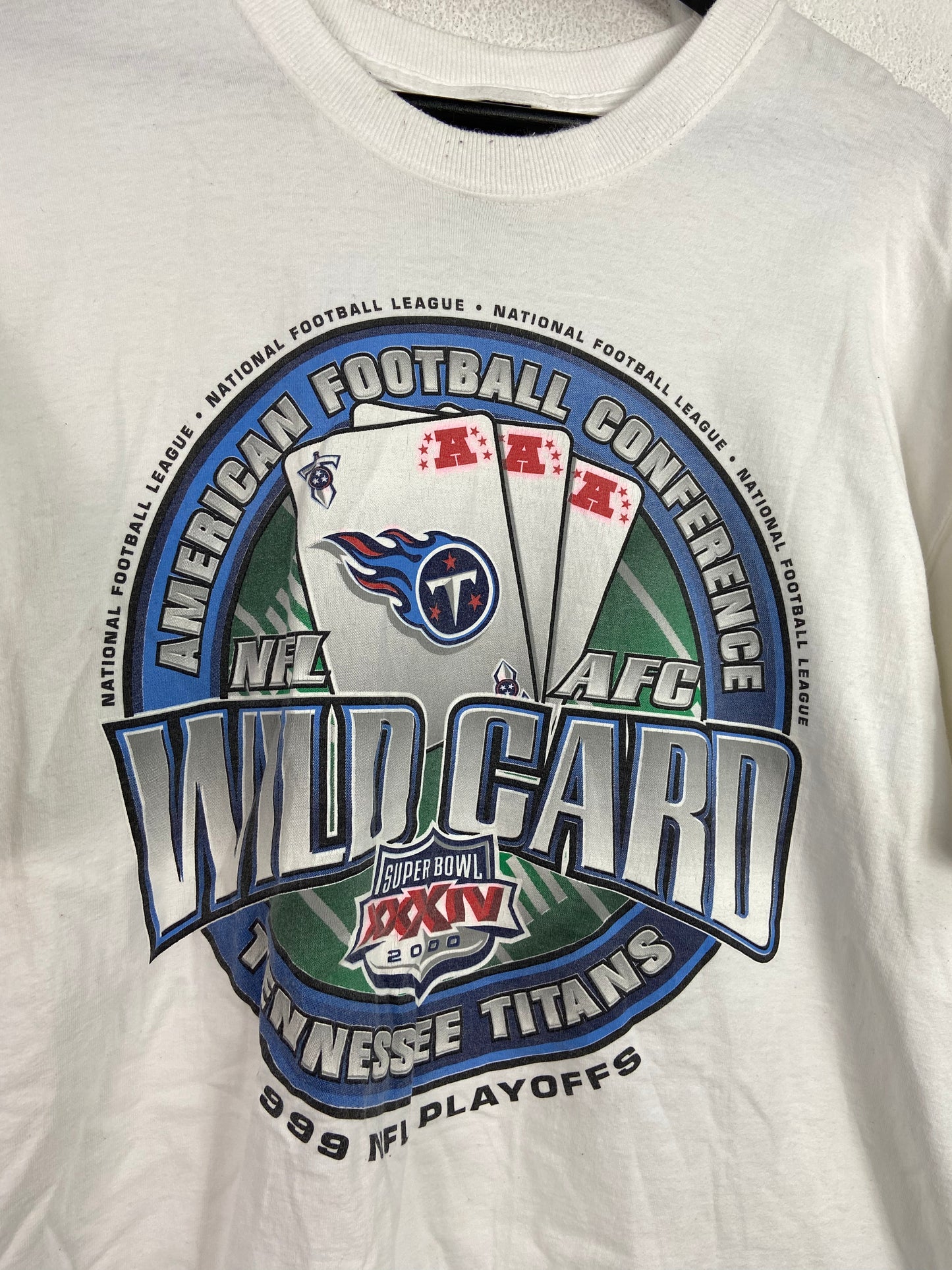 VTG Tennessee Titans Wild Card AFC Tee Sz XL