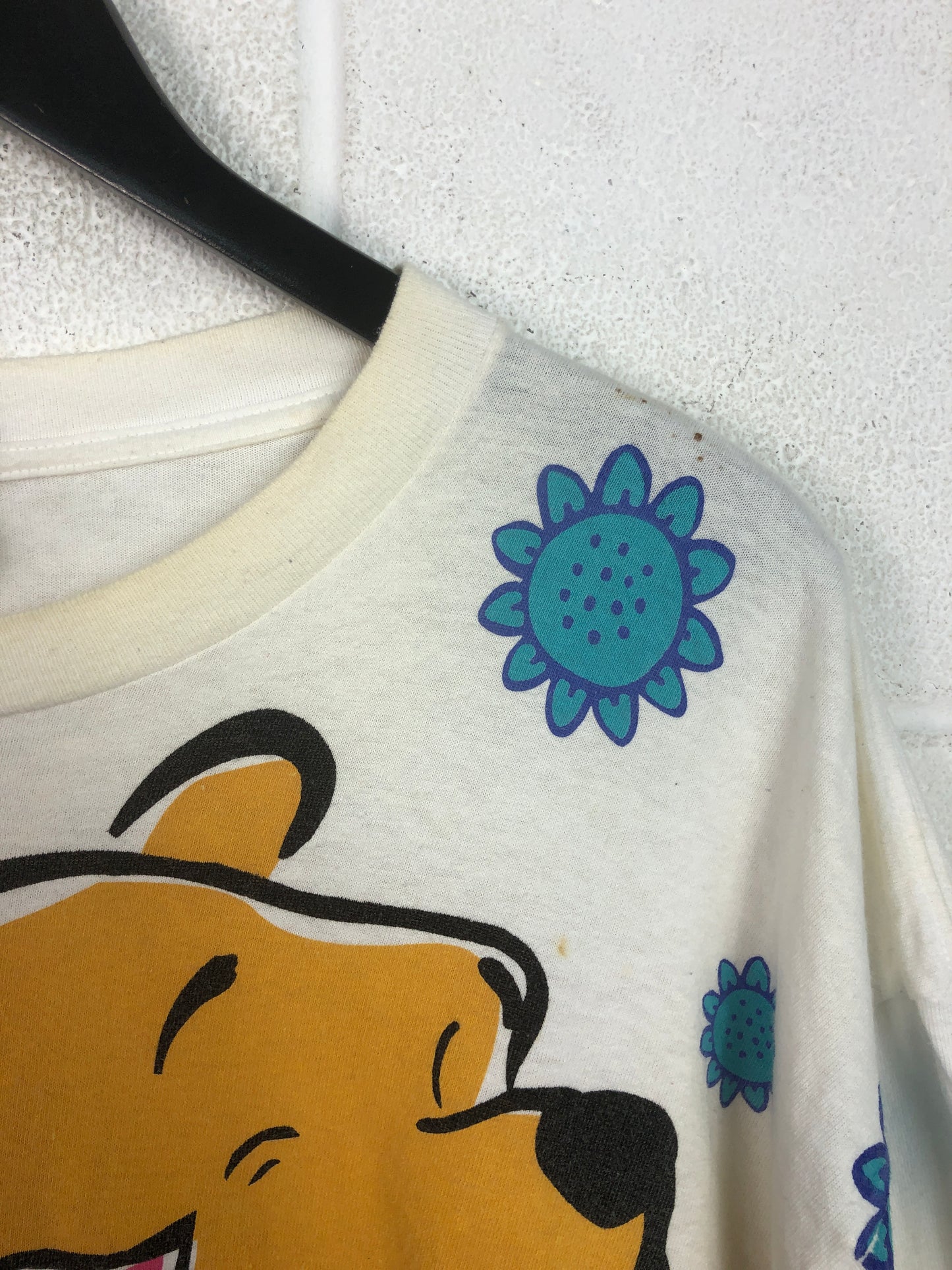 VTG Winnie Pooh & Piglet All Over Print Tee Sz 2XL