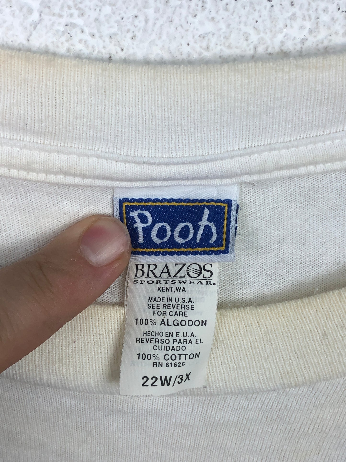 VTG Winnie Pooh & Piglet All Over Print Tee Sz 2XL