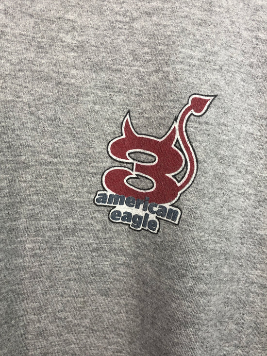 American Eagle Three Devils Snowboarding LS Tee Sz XL