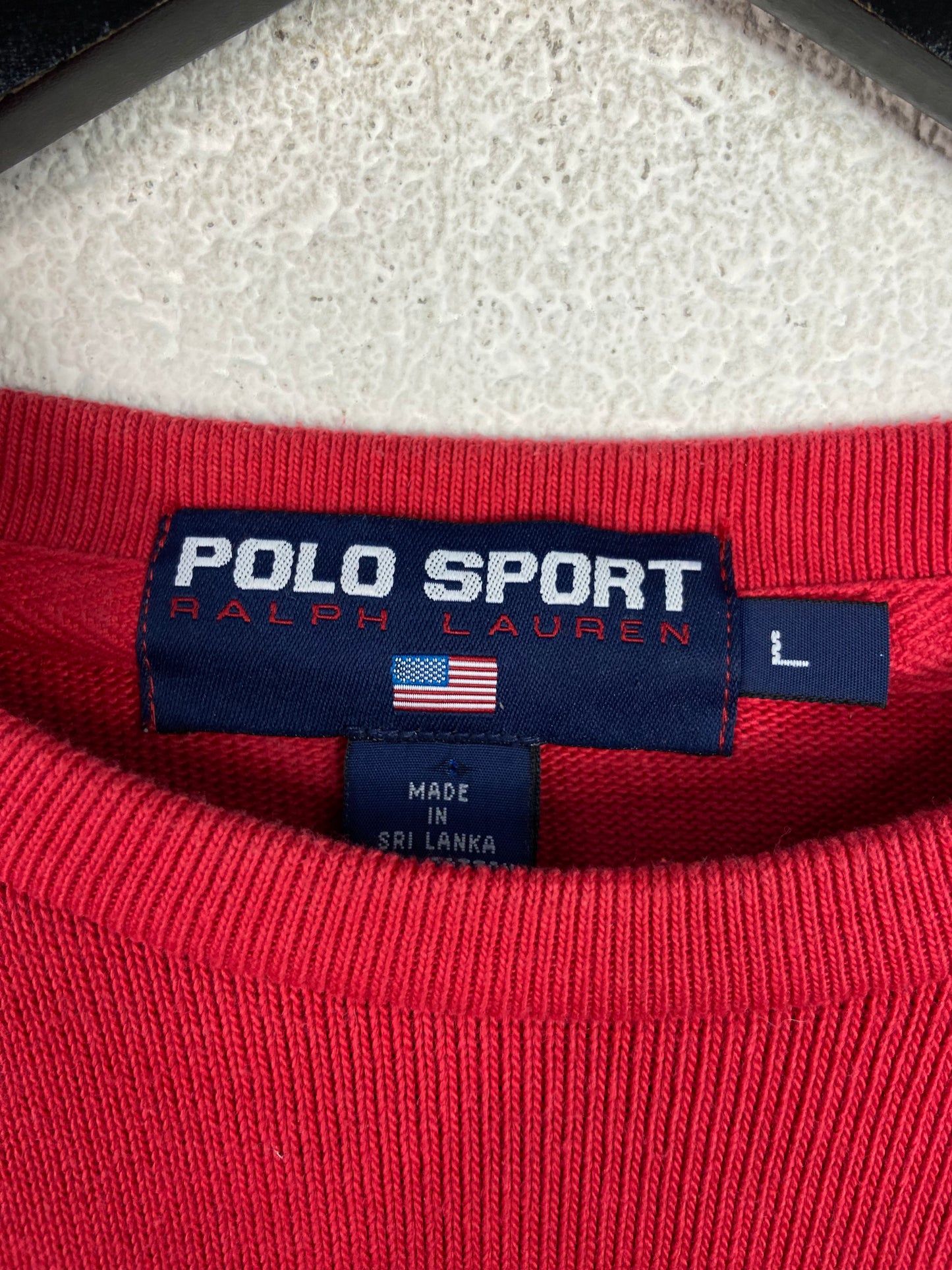 VTG Polo Sport Big Spellout Sweatshirt Sz L/XL