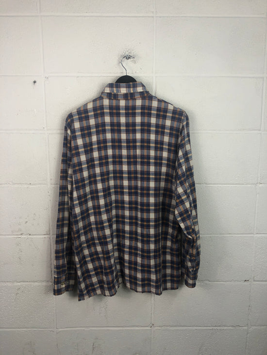 VTG Levi’s Blue/Yellow Button Up Shirt Sz L/XL