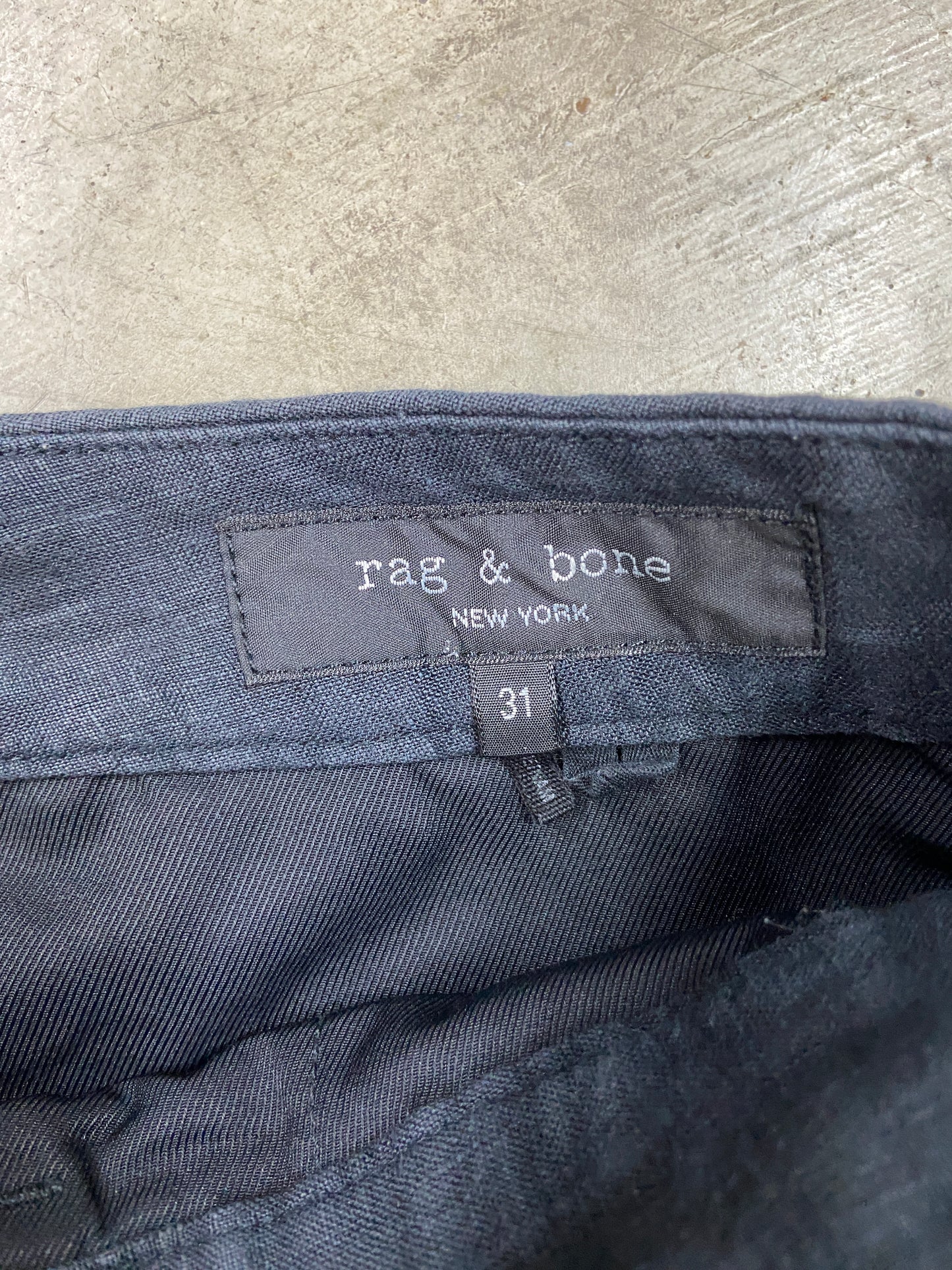 Rag & Bone New York Black Shorts Sz 34
