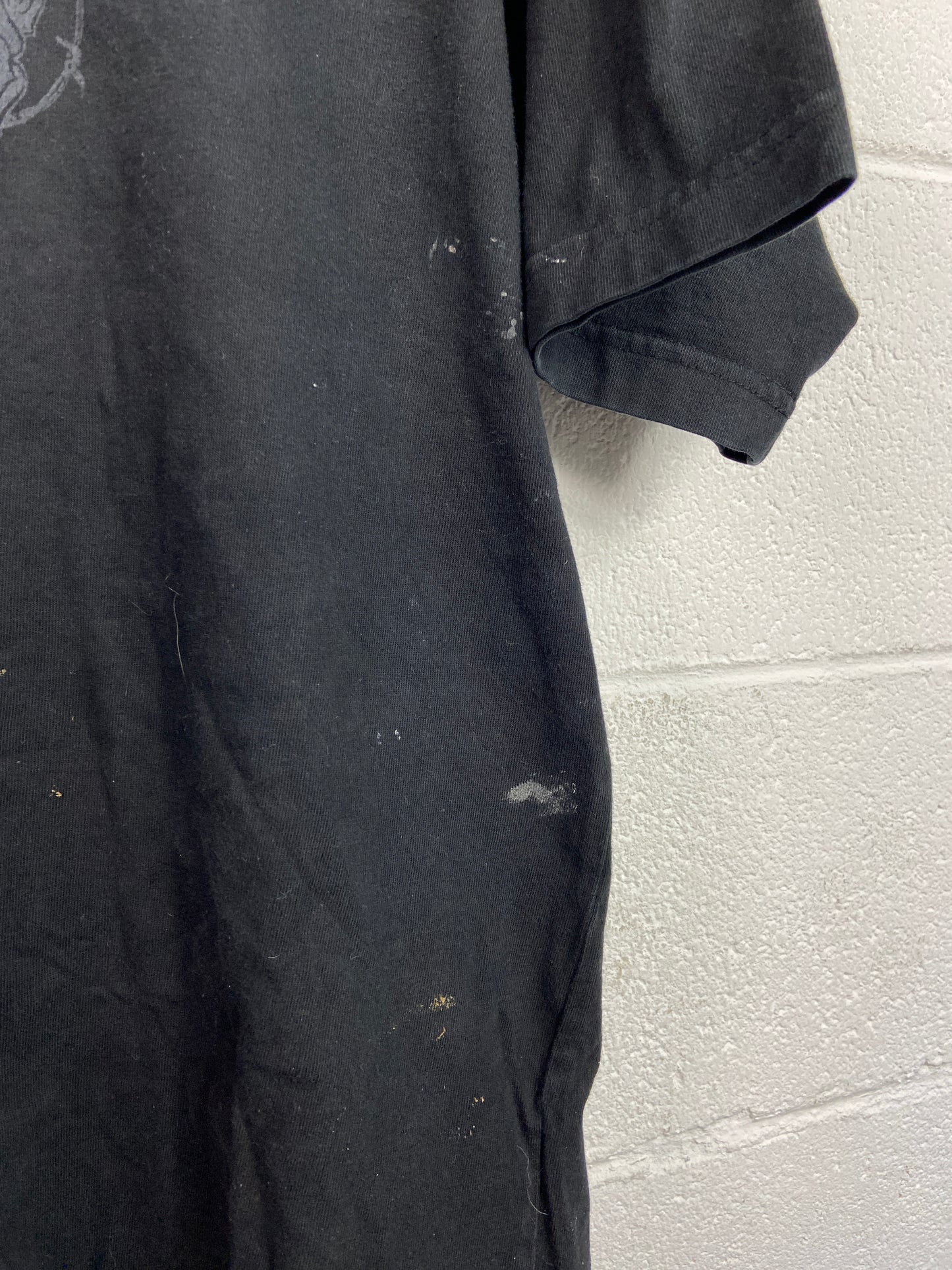 Y2K Avirex Rhimestone Black Tee Sz 2XL