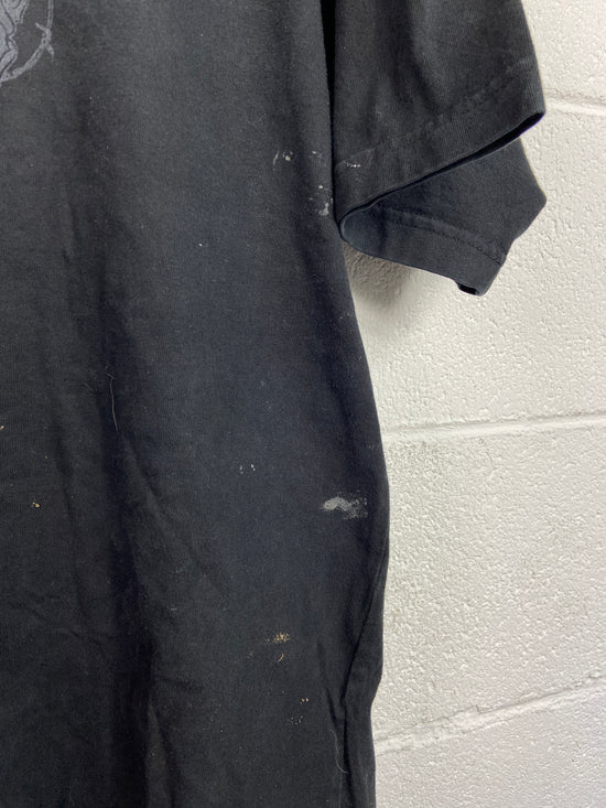 Y2K Avirex Rhimestone Black Tee Sz 2XL