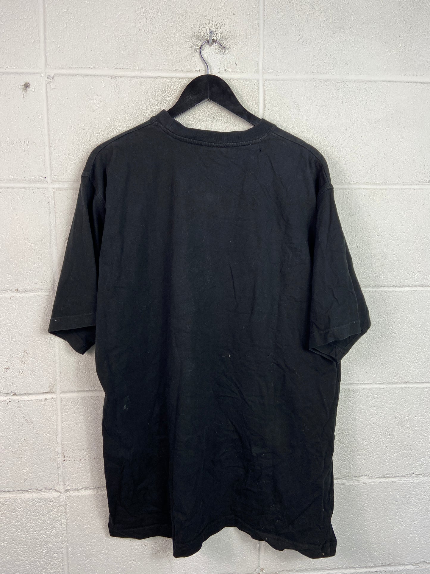 Y2K Avirex Rhimestone Black Tee Sz 2XL
