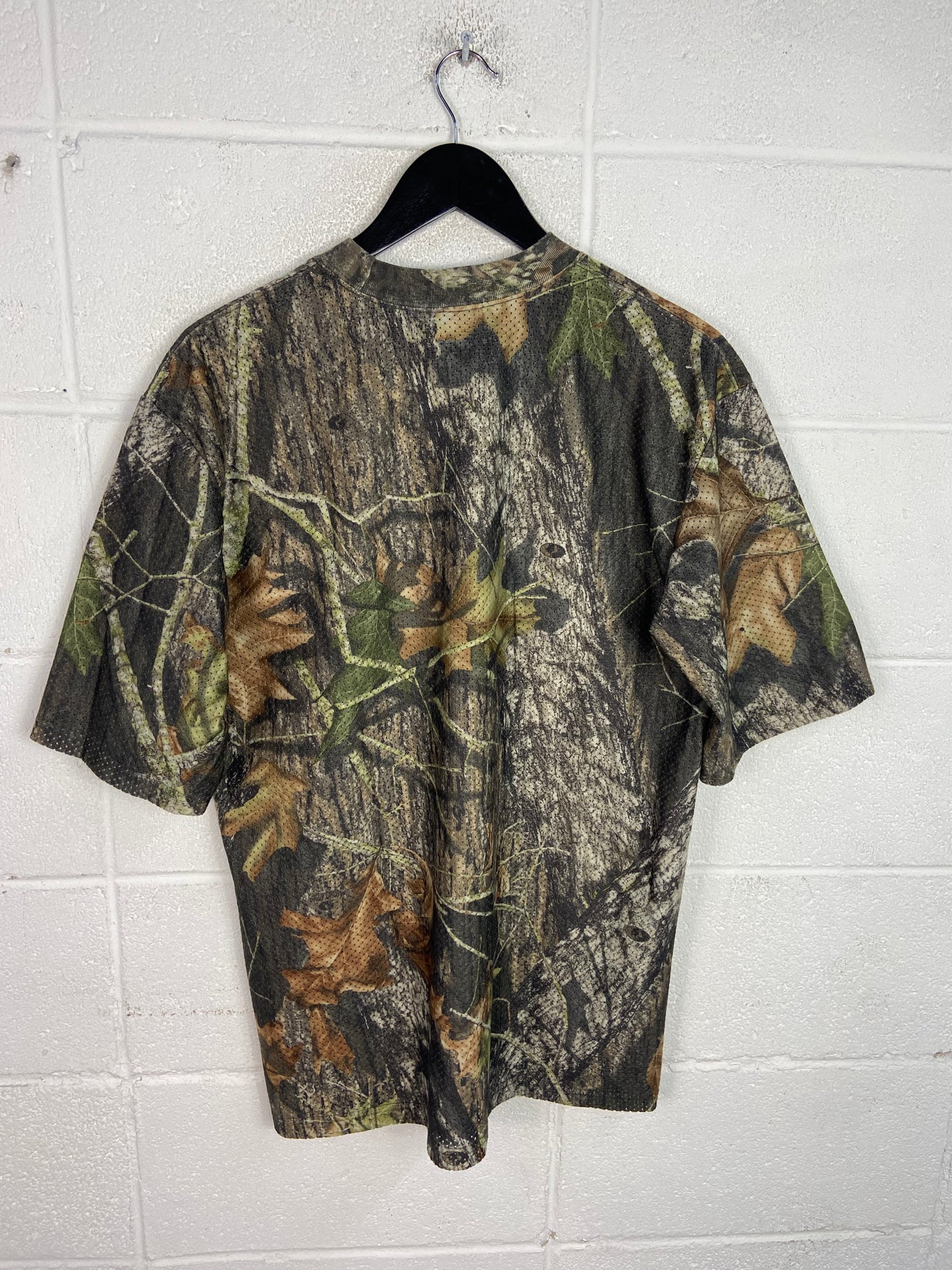 VTG Camo Red Head Mossy Oak Mesh Tee Sz M/L