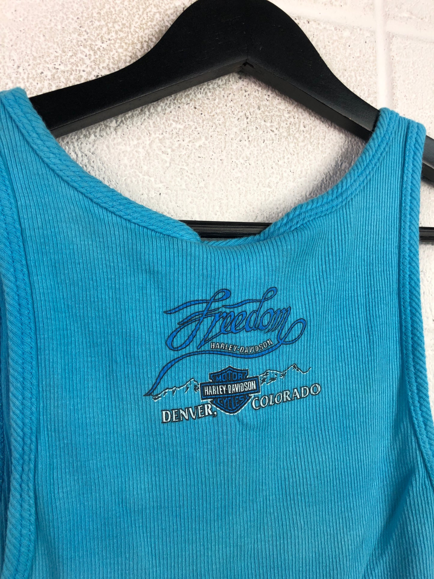 VTG Harley Davidson Tye Dye Tank Top Sz Womens L