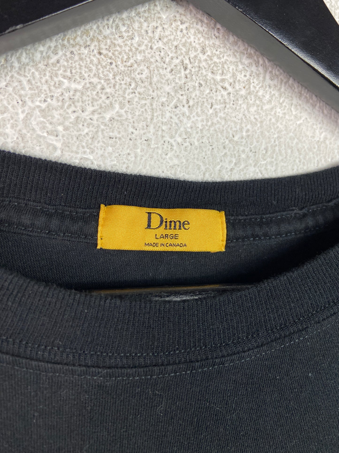 Dime Purple/Gray Spellout Tee Sz L