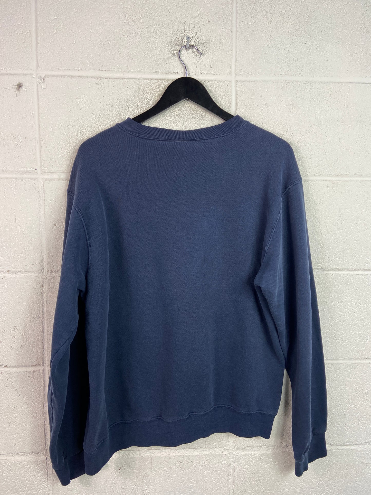 VTG Nike Navy Mini Swoosh Sweatshirt Sz XL