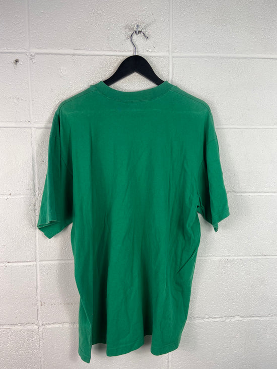 VTG FAMU Football Green Spellout Tee Sz XL