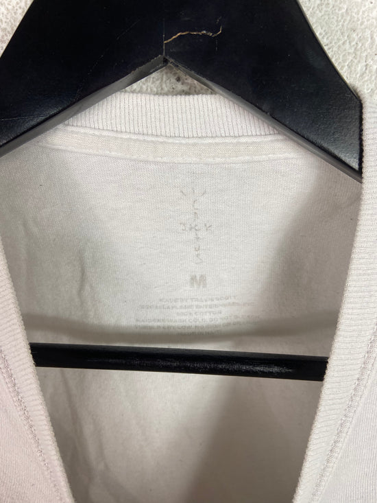 Preowned Cactus Jack x Fragment White Tee Sz M