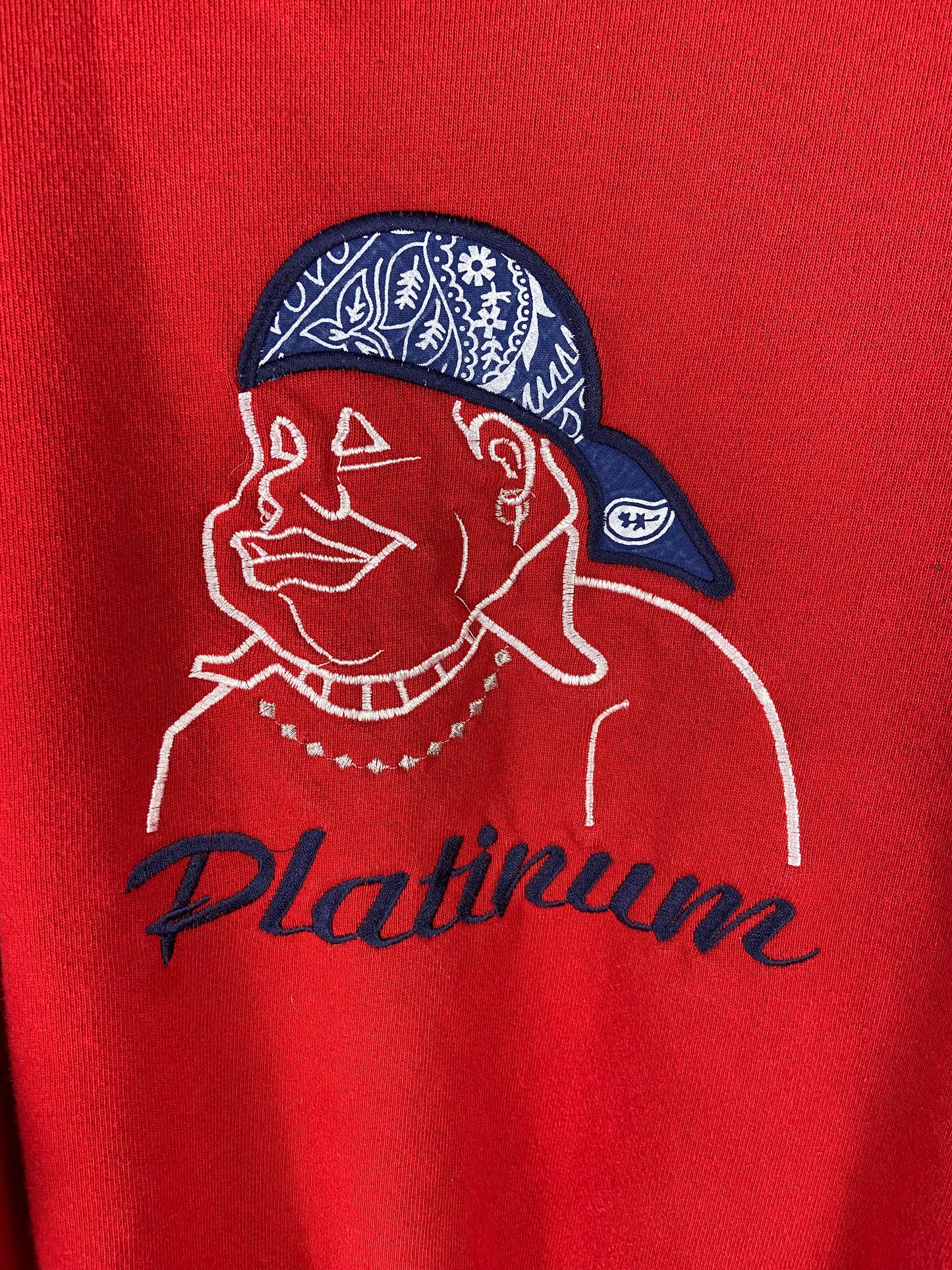 VTG Platinum Fubu Red Sweater Sz XXL