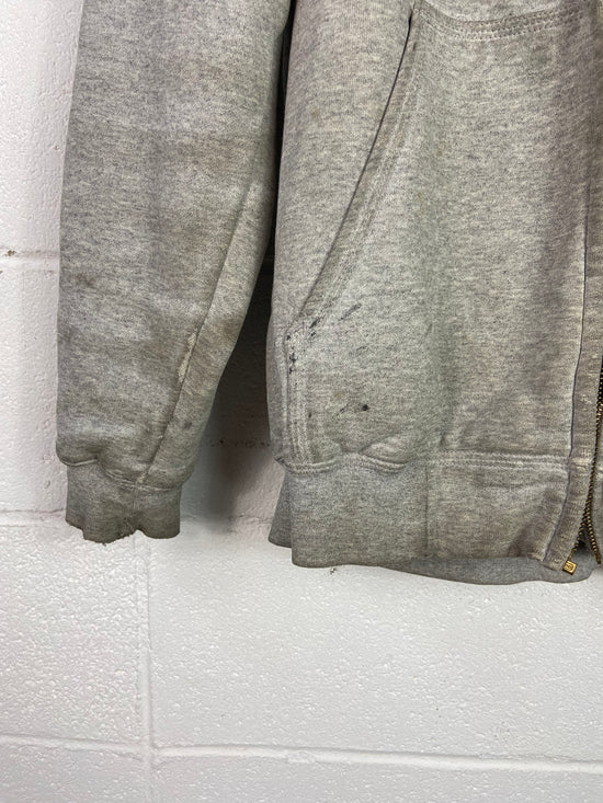 VTG Carhartt Insulated Gray Hooded Jacket Sz M