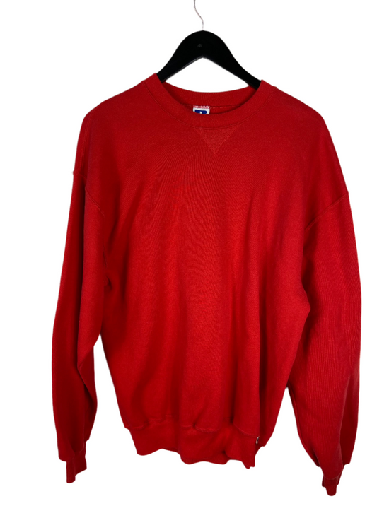 VTG Russel Athletic Blank Red Crewneck Sz L/XL