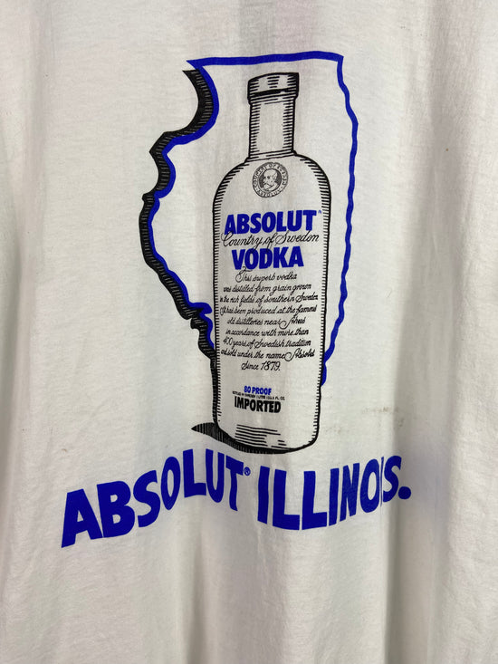 VTG Absolute Vodka Illinois Tee Sz XL