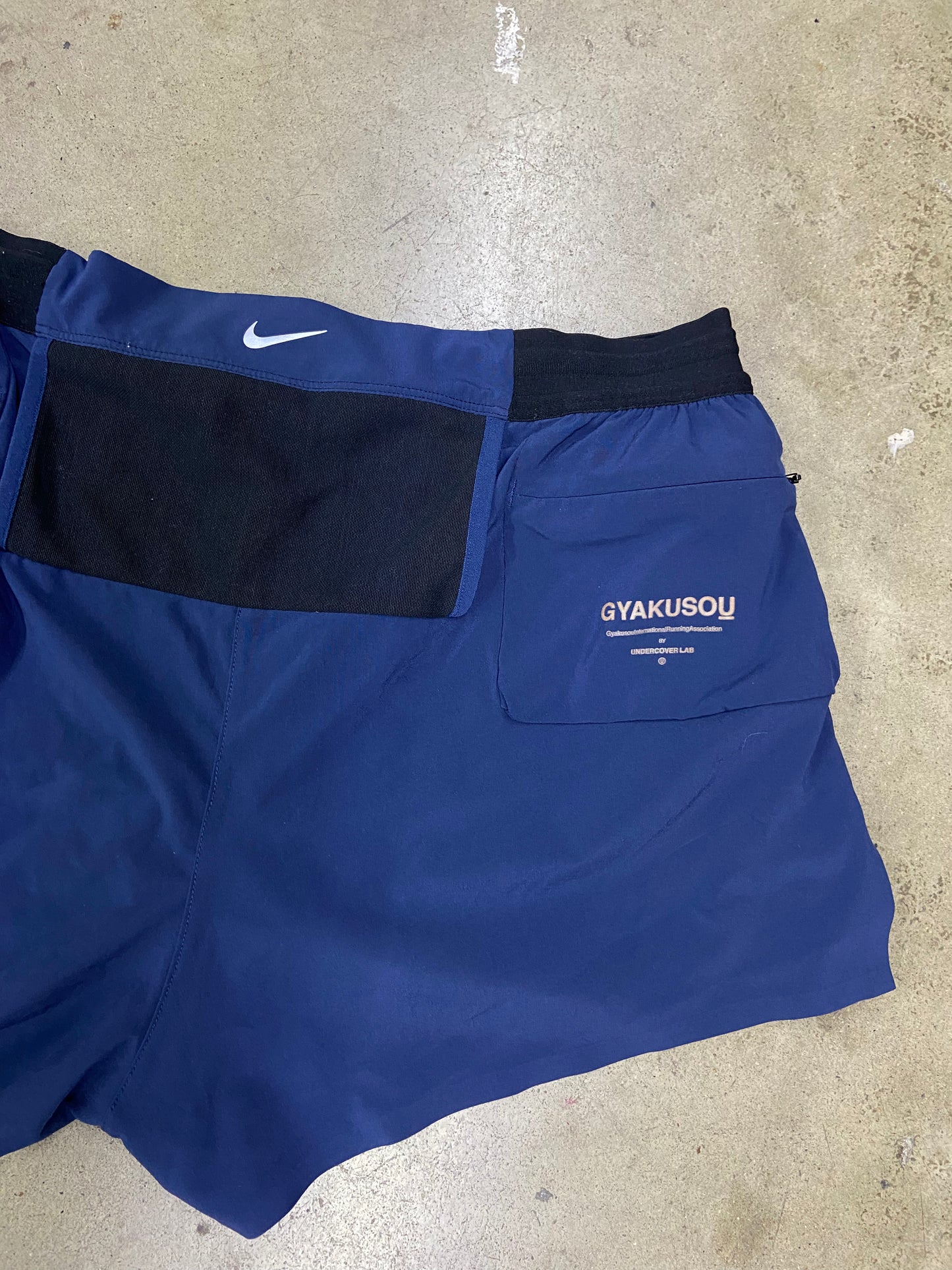 Nike Wmn's Gyakosu Undercover Lab Navy Running Shorts Sz M