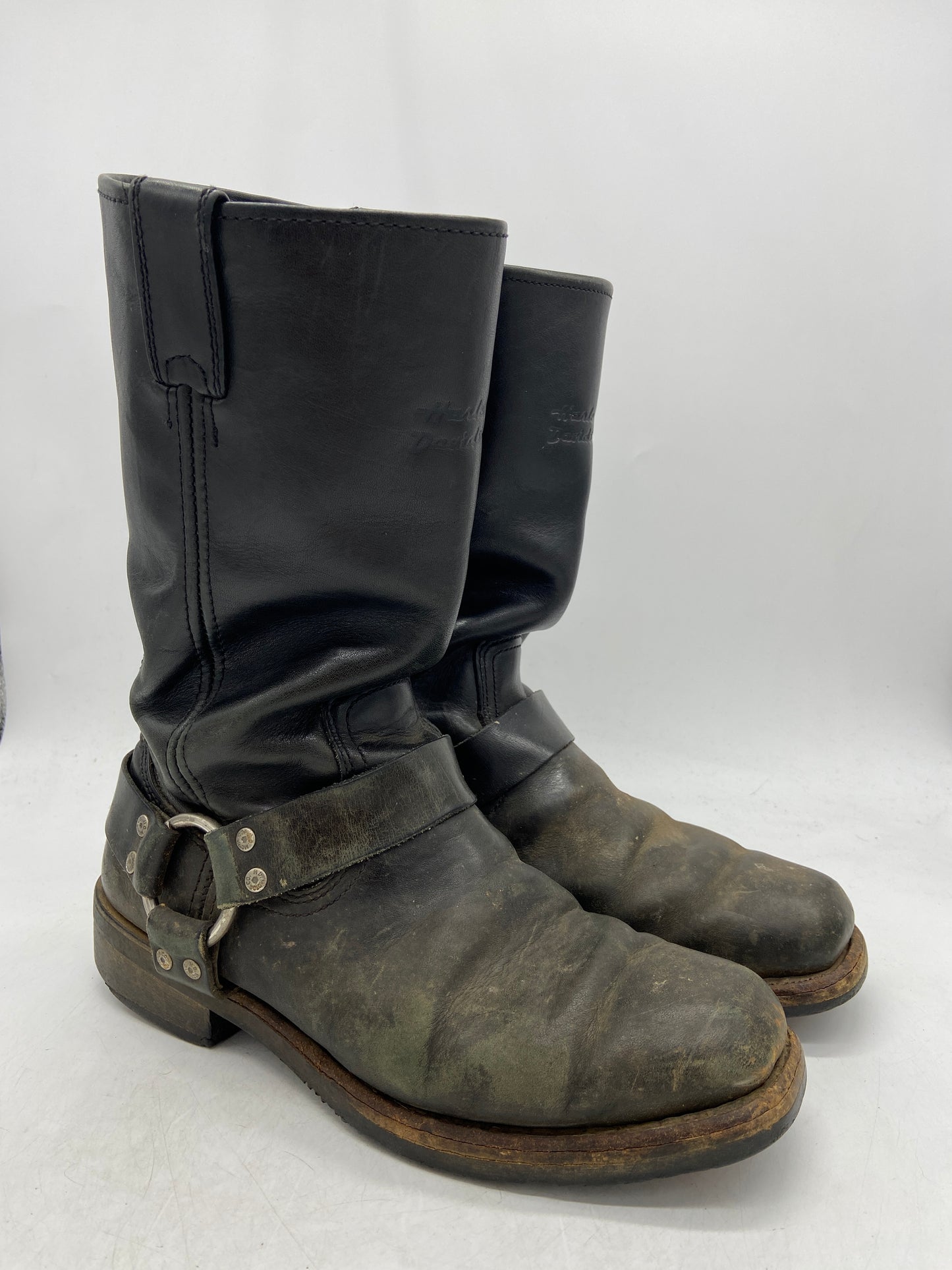 Harley Davidson Harass Black Boots Sz 8.5