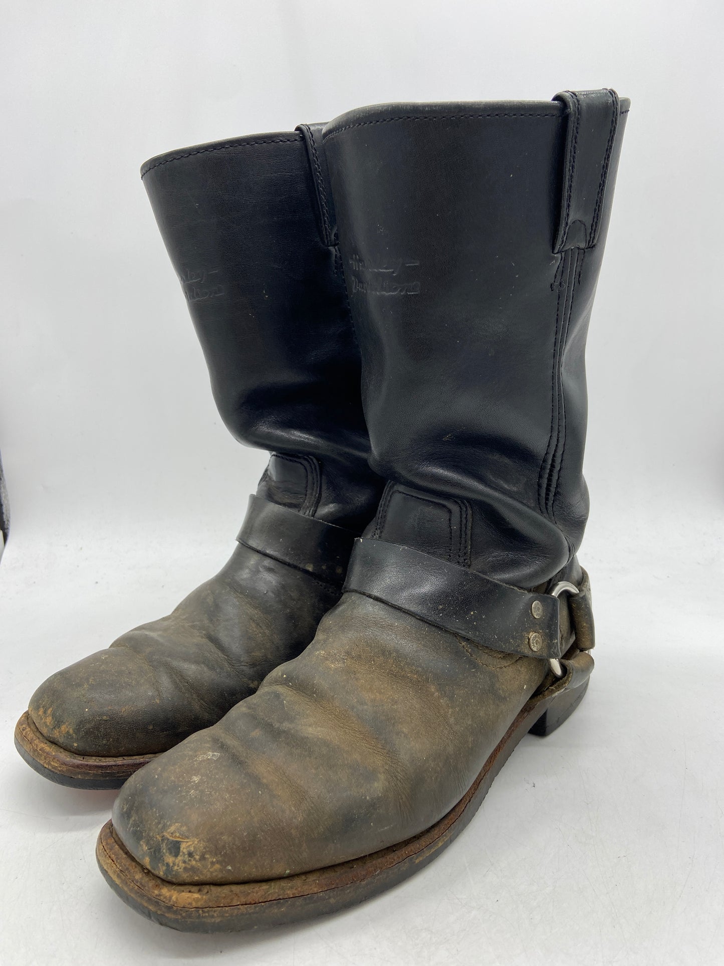Harley Davidson Harass Black Boots Sz 8.5