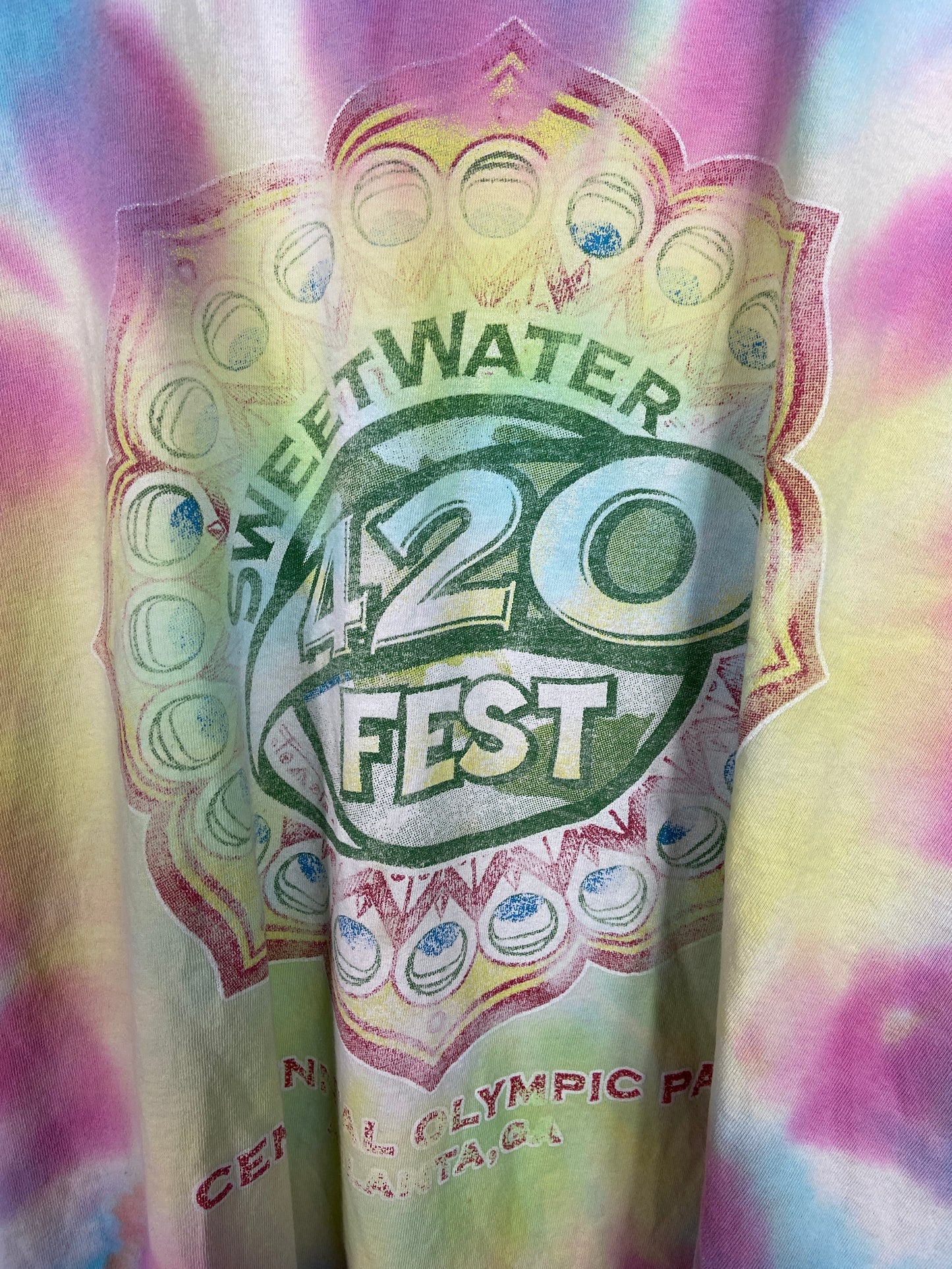 VTG Sweetwater 420 Fest Tie-Dye Tee Sz L