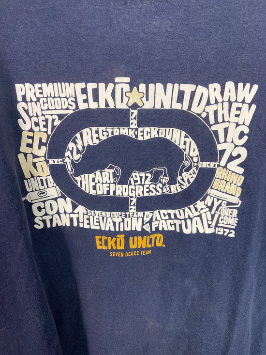 VTG Navy Ecko Unltd Tee Sz XL