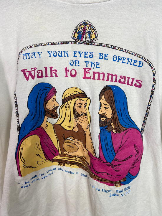 VTG Walk to Emmaus Jesus Tee Sz L