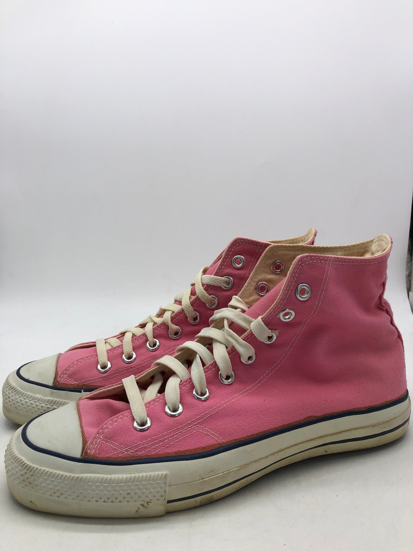 VTG 80's Converse All Star Pink Made In USA Mens 9.5