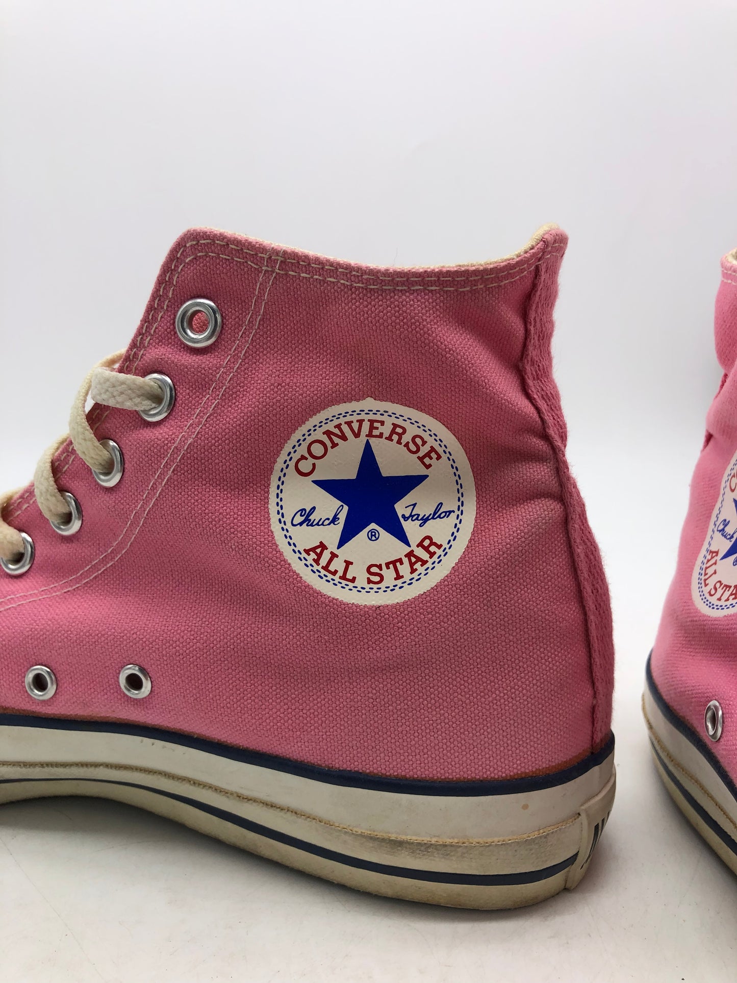 VTG 80's Converse All Star Pink Made In USA Mens 9.5