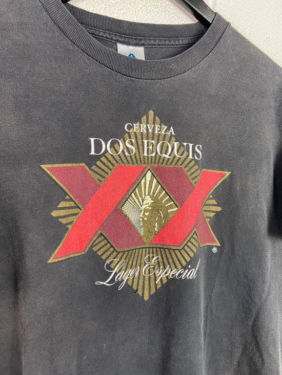 VTG Dos Equis Cerveza Logo Tee Sz L/XL