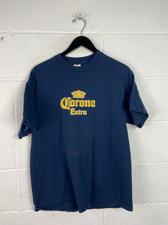 Y2K Corona Extra Ice Cold Beer Tee Sz L