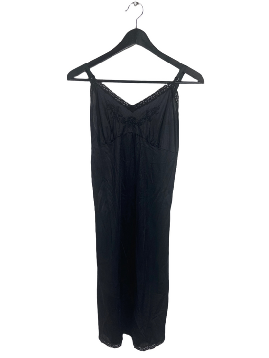 VTG Black Slip Dress Sz S/M