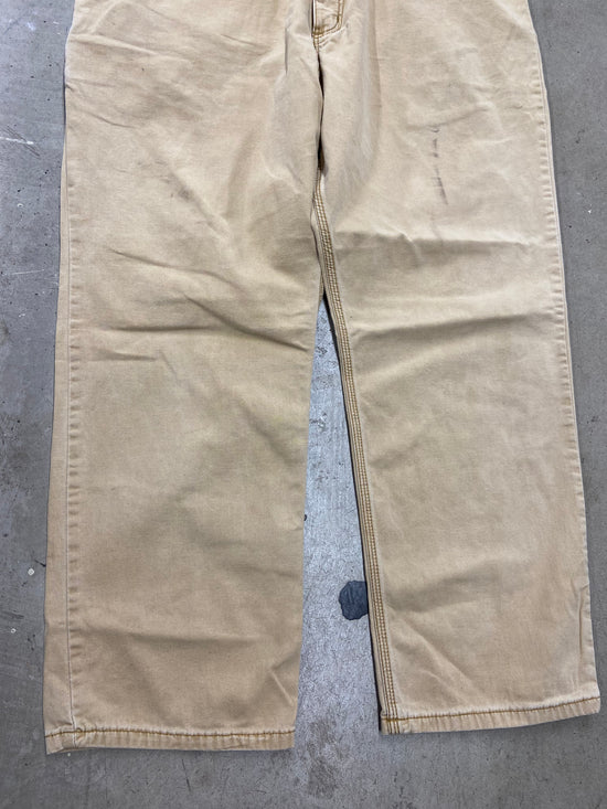 Y2K Carhartt Tan Relaxed Work Pants Sz 38x30