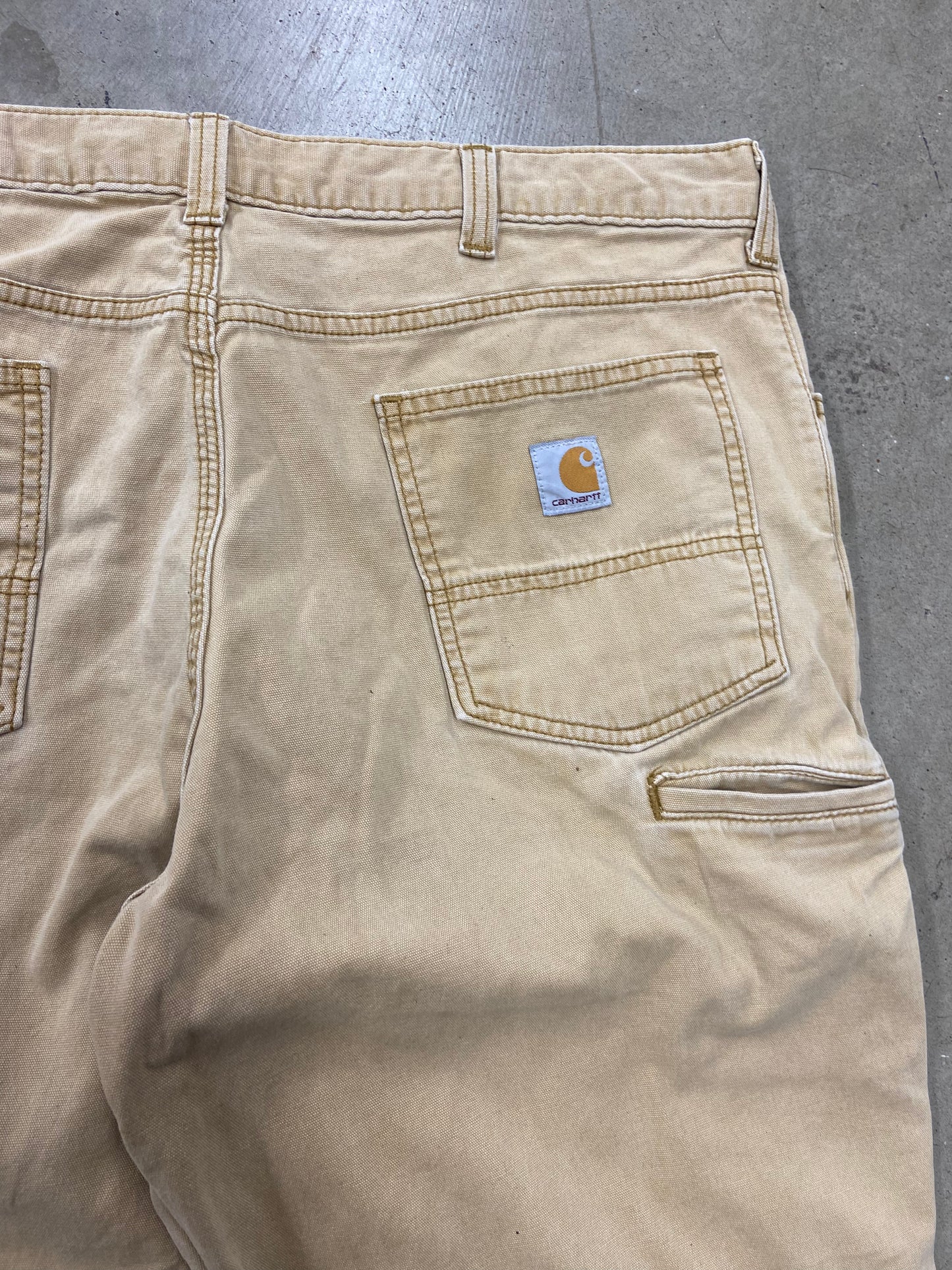 Y2K Carhartt Tan Relaxed Work Pants Sz 38x30