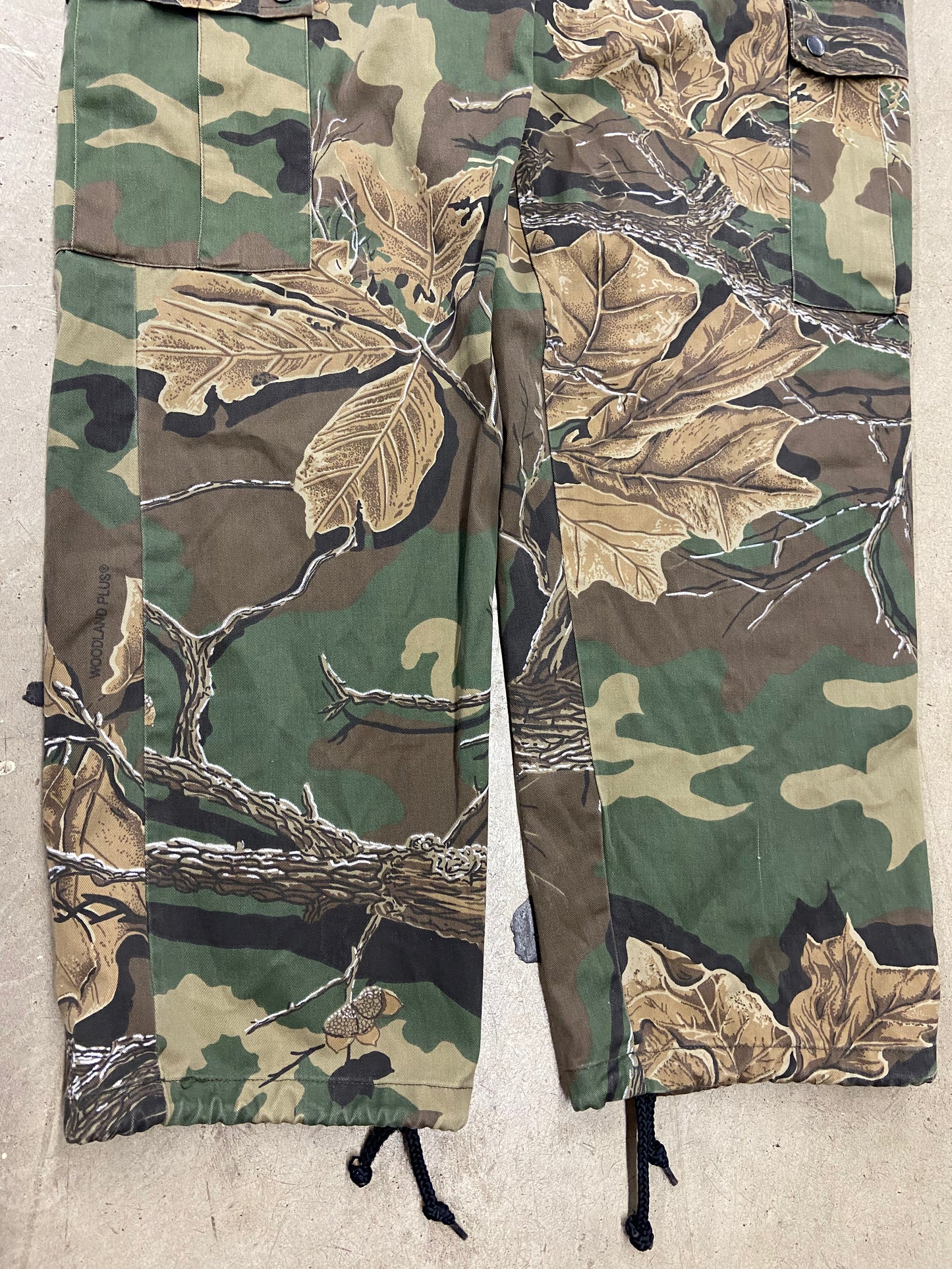 VTG Camo Woodland Plus Hunting Pants Sz 36x30