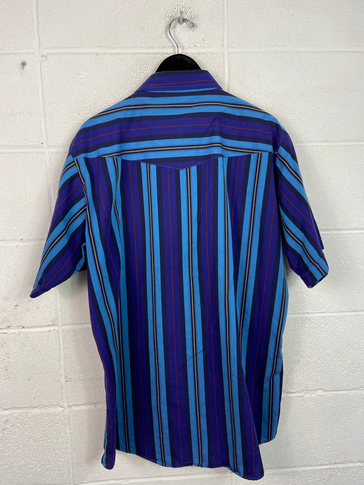 VTG Ely Cattleman Blue Stripe Shirt Sz XL/2XL