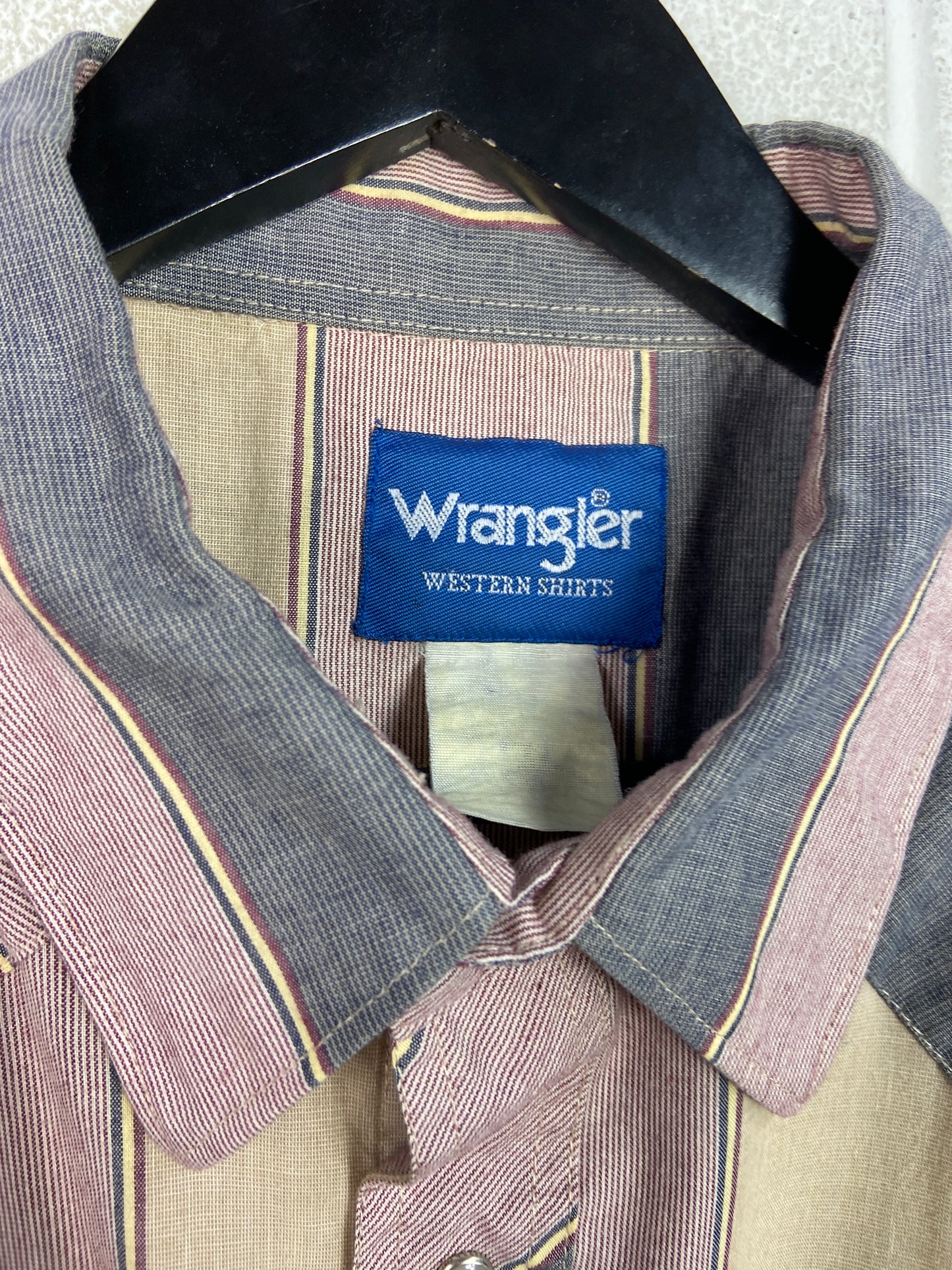 VTG Wrangler Western Brown Shirt Sz 2XL