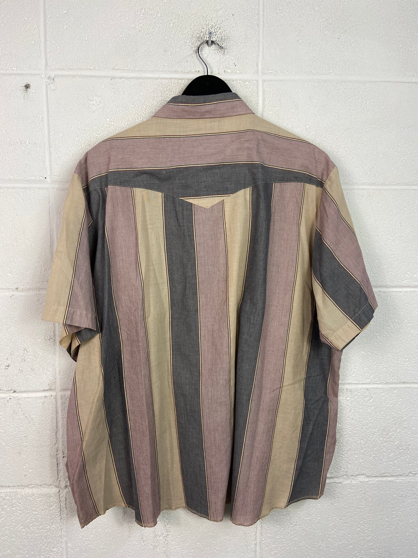 VTG Wrangler Western Brown Shirt Sz 2XL
