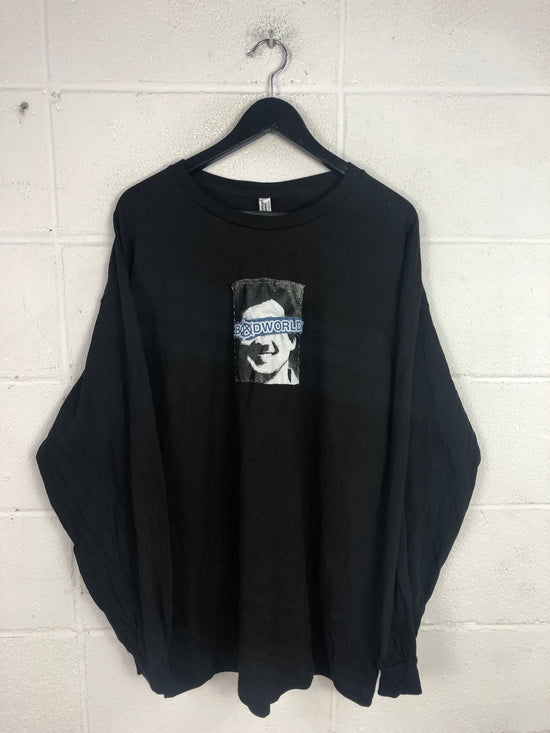 Reworked Badworldanarchy Black L/S Shirt Sz XL