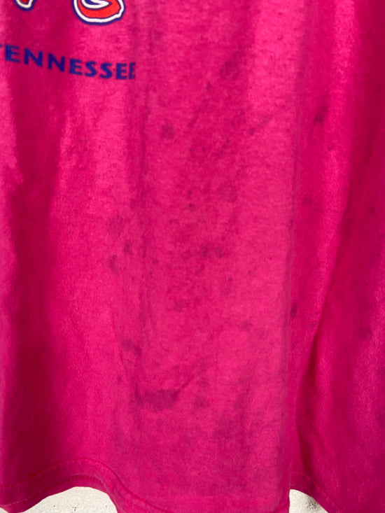 Vtg Y2K Tennessee State University Pink Tee Sz XL