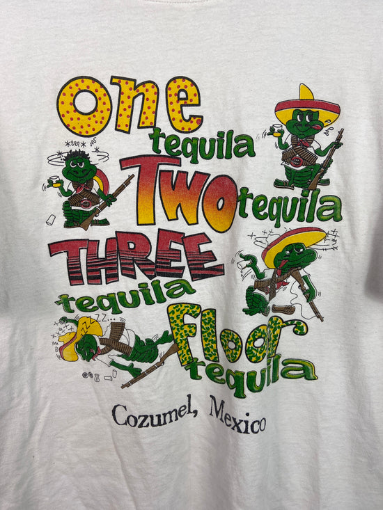VTG Mexico One Two Tequila Tee Sz L/XL