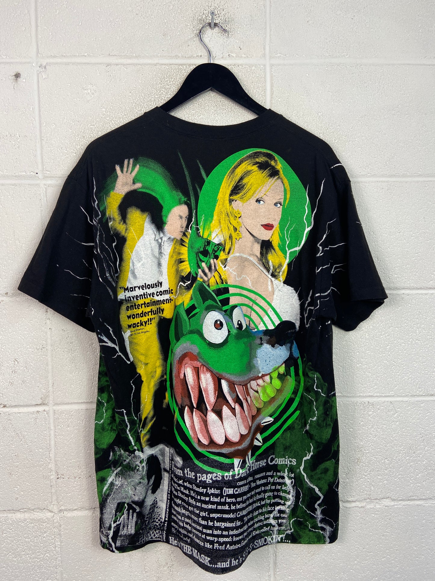 Backstock The Mask All Over Print Tee Sz L/XL