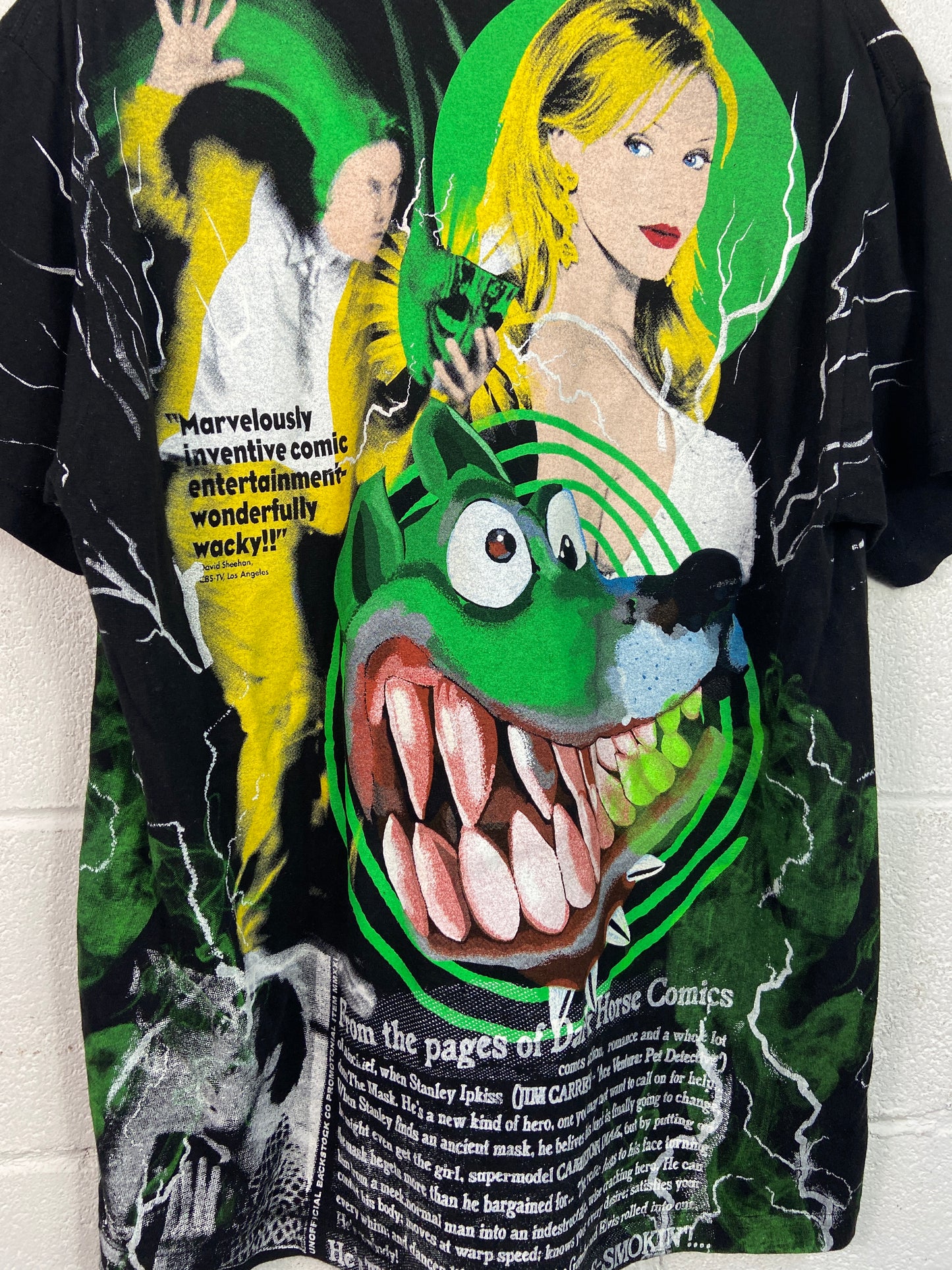 Backstock The Mask All Over Print Tee Sz L/XL