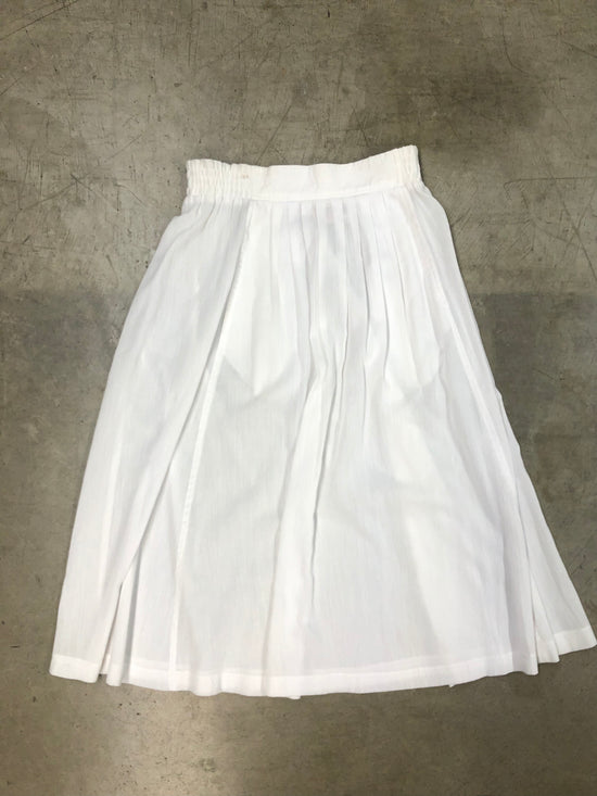 VTG Wmns Cotton White Skirt Sz Wmns 10