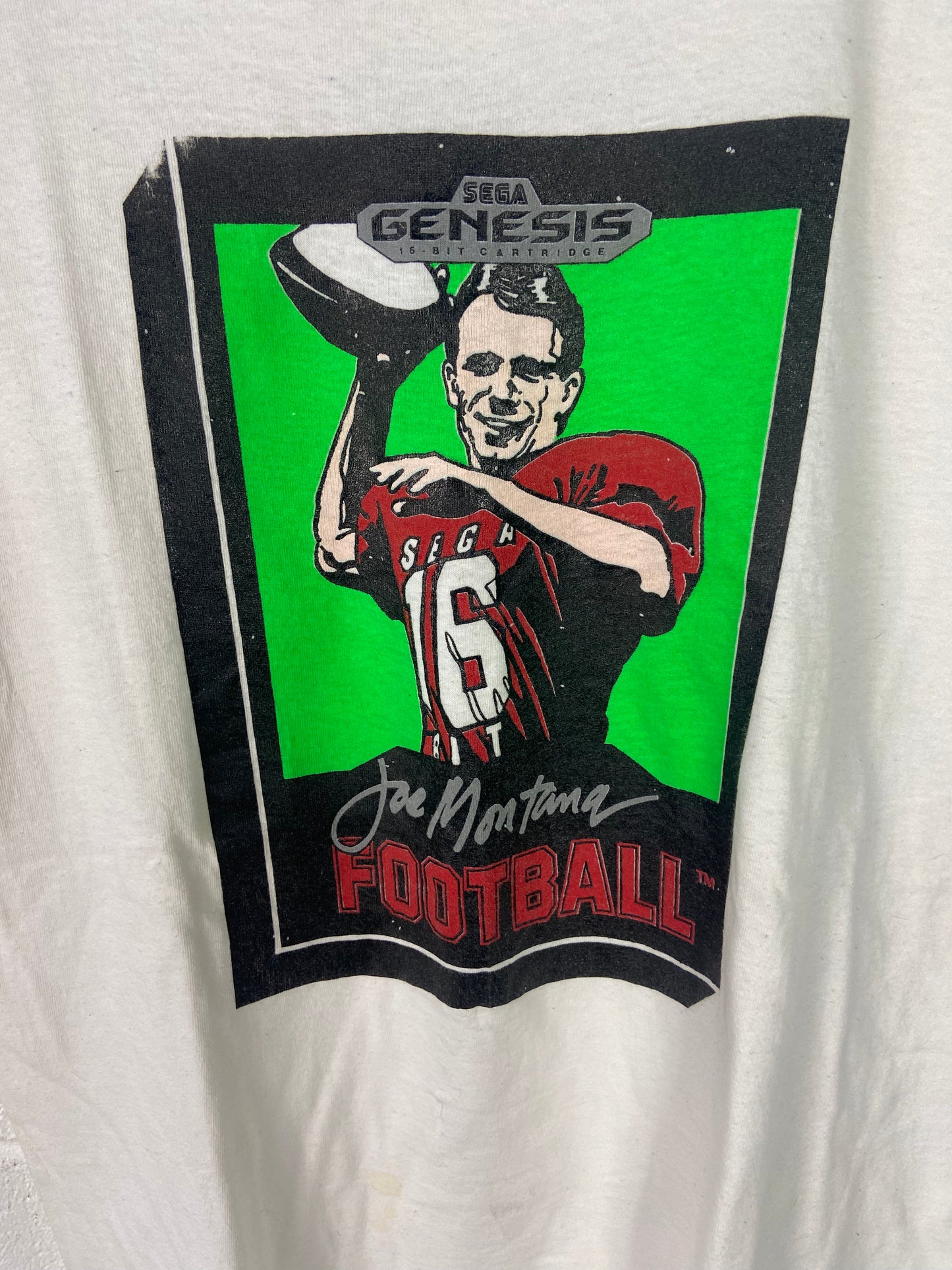 VTG Joe Montana Football Sega Genesis Tee Sz S