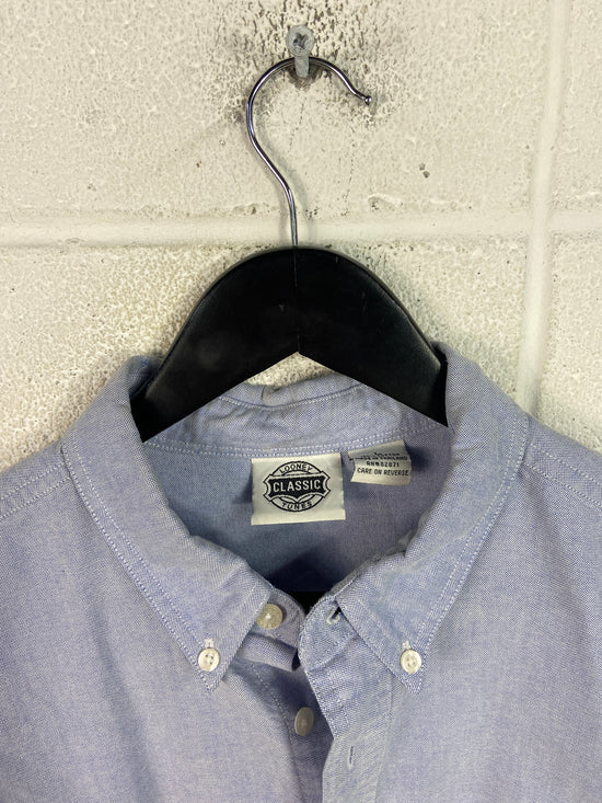 VTG Wylie Coyote Embroidered Pocket L/S Button Up Shirt Sz L