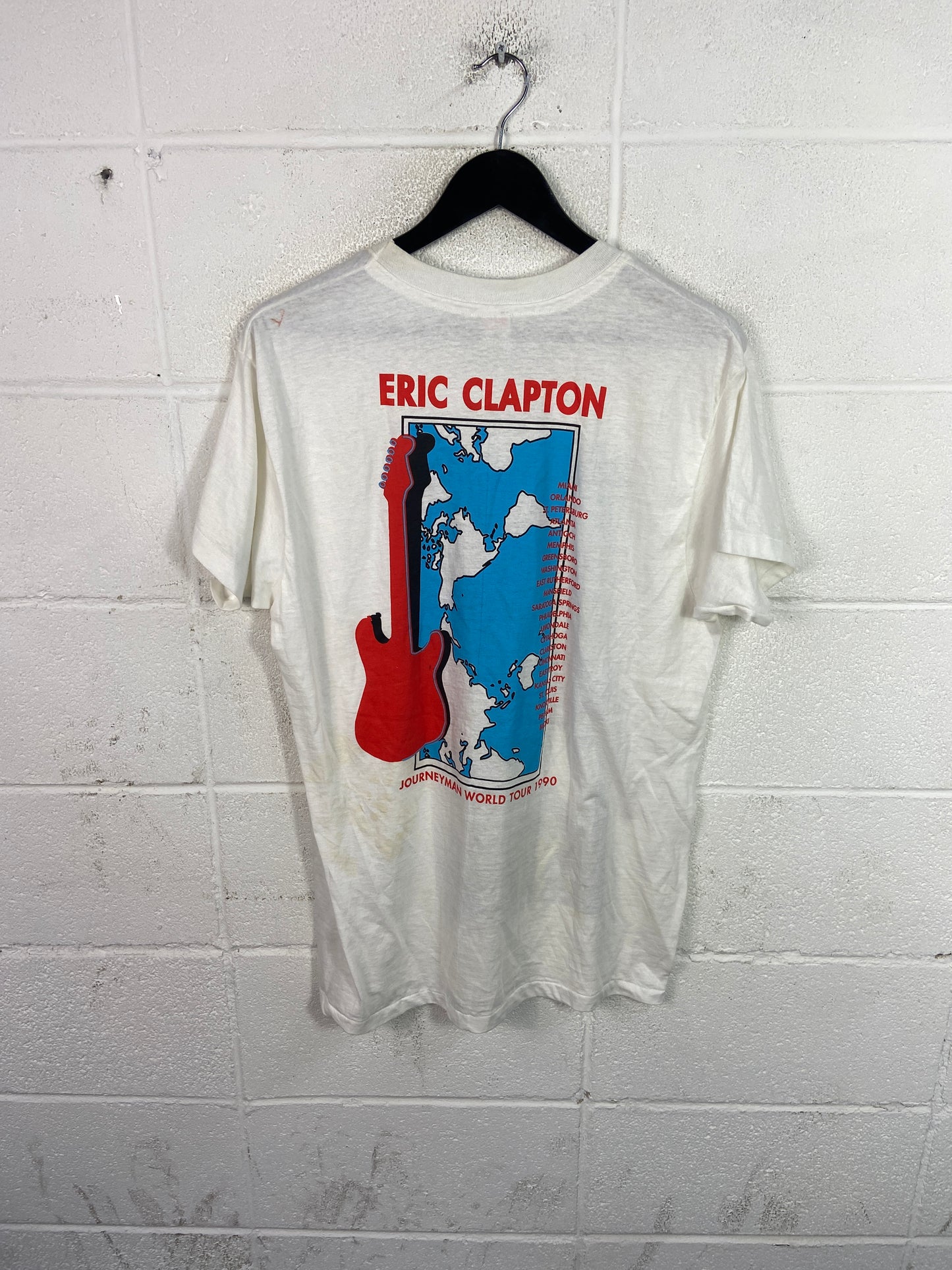 VTG Eric Clapton Journeyman World Tour Tee Sz L