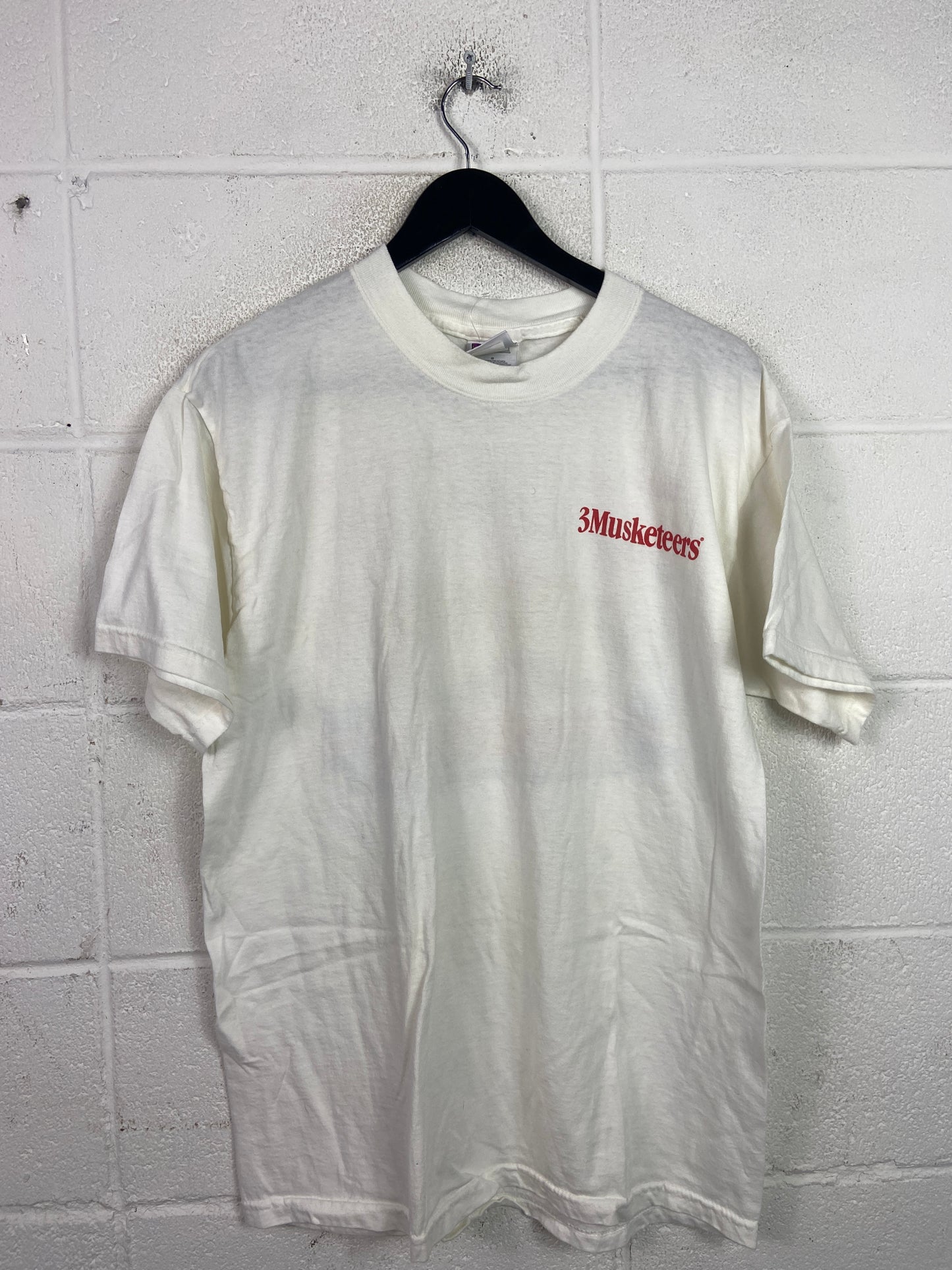 VTG Three Musketeers Candy Tee Sz L