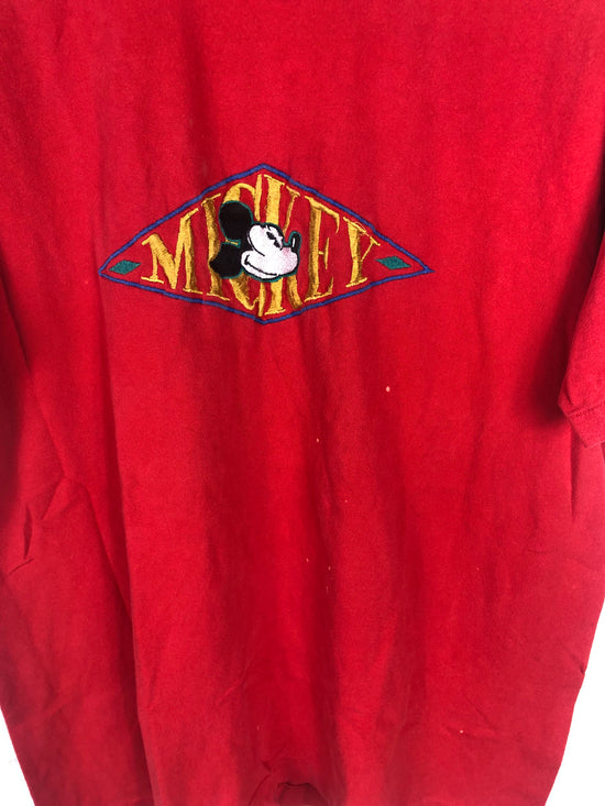 Vtg Mickey and Co Embroidered Logo Tee Sz XL